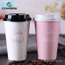 Biodegradable reusable colorful factory logo custom printed pla customised paper cups